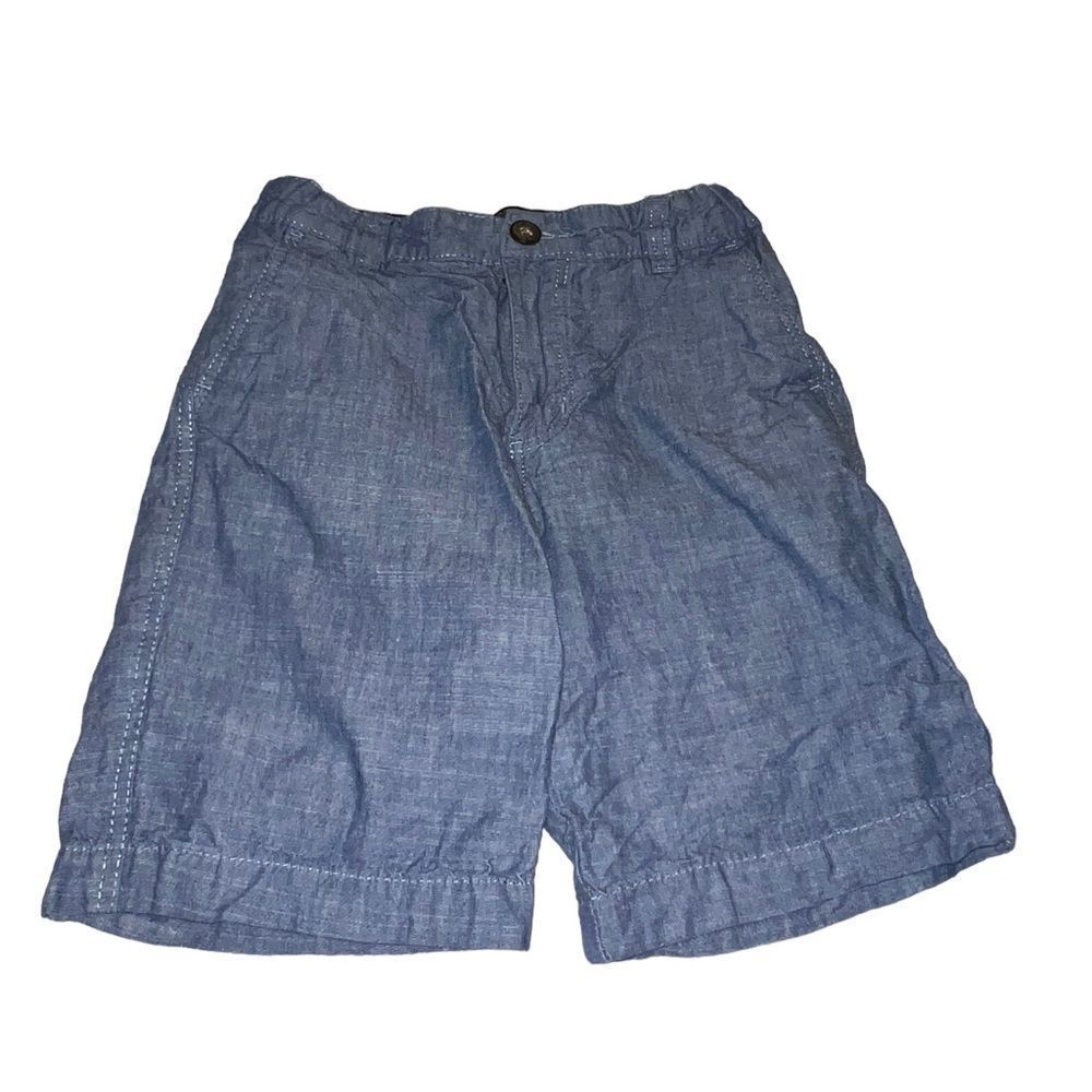 H&M‎ Orgnls blue cotton flat front shorts boys size 10